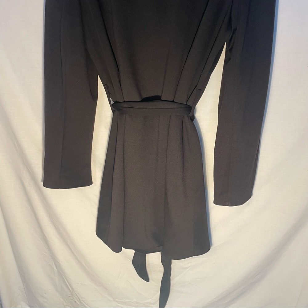 Cynthia Rowley Black Ruffle Jacket size large - Picture 6 of 8